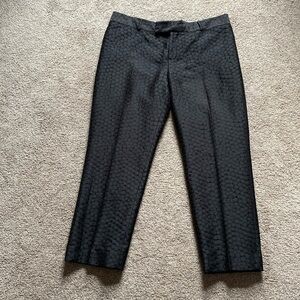 Banana Republic women’s black dress pants circle pattern size 10, fully lined